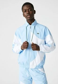 Offres ⭐ Lacoste Veste De Survêtement - Bleu Blanc 💯