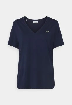 Bon marché ❤️ Lacoste T-shirt Basique - Marine 🌟