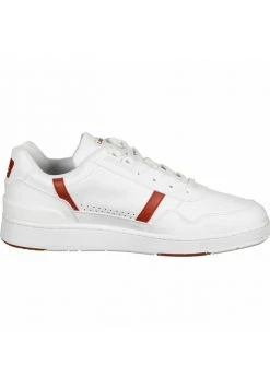 Budget 🎉 Lacoste Baskets Basses - Wht Red ✨ -Pas Cher Lacoste Boutique 03c79f35f6d544849fb58a036a77885f