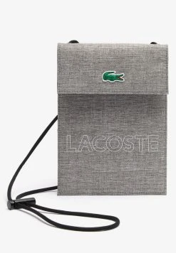 Promo 🔔 Lacoste Étui à Portable - Grey ✔️