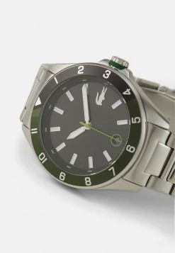 Meilleure vente đ Lacoste TIEBRAKER - Montre - Silver-coloured/green â 7 Meilleure vente đ Lacoste TIEBRAKER - Montre - Silver-coloured/green â -Pas Cher Lacoste Boutique 03db2236bf4d45dbbfd777bc010cc2a0