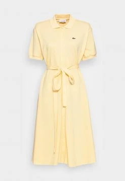 Budget 🎁 Lacoste Robe Chemise - Napolitan Yellow ⌛ -Pas Cher Lacoste Boutique 09087c0689074cd7bf3553b64fd43bf0