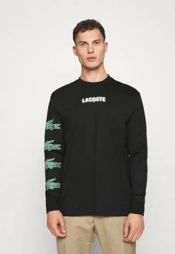 Bon marché 🔥 Lacoste T-shirt à Manches Longues - Noir ✨