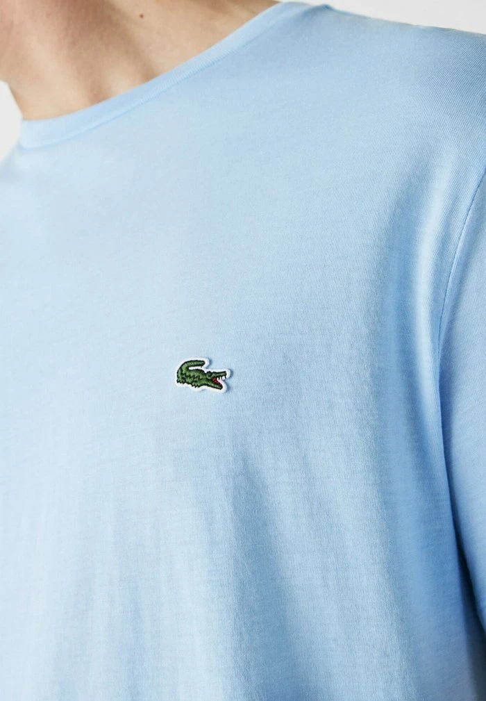 Bon marché ❤️ Lacoste T-shirt Basique - Bleu 🎉 4 Bon marché ❤️ Lacoste T-shirt Basique - Bleu 🎉 – Image 4