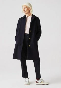 Pas Cher Lacoste Boutique 36 Top 10 🌟 Lacoste Manteau Classique - Bleu Marine / Bleu Marine 🎁