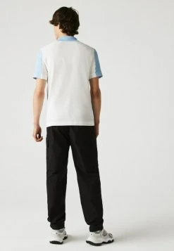 Meilleure vente 🥰 LACOSTE POLO MC - Polo - Blanc Bleu Clair ⌛ -Pas Cher Lacoste Boutique 127444bdf0af4699b72ed8be7ab2b705