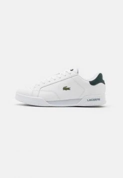 Le moins cher 🥰 Lacoste TWIN SERVE - Baskets Basses - White/dark Green 🎁