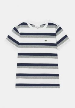 Coupon 🔔 Lacoste T-shirt Imprimé - White/navy Blue/heather 🔔