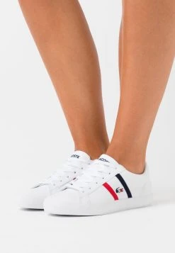 Le moins cher ⭐ Lacoste LEROND - Baskets Basses - White/navy/red ⭐