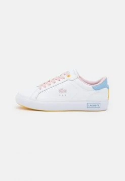 Vente flash ❤️ Lacoste POWERCOURT EXCLUSIVE - Baskets Basses - White/light Blue ✨