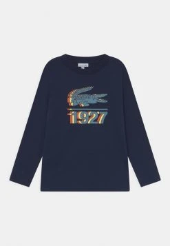 Meilleure affaire ✔️ Lacoste TEE TURTLE NECK - T-shirt à Manches Longues - Marine/multi-coloured 🛒