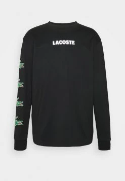 Bon marché 🔥 Lacoste T-shirt à Manches Longues - Noir ✨ -Pas Cher Lacoste Boutique 2442f2cd1d0f4792b247bec70a2abefb
