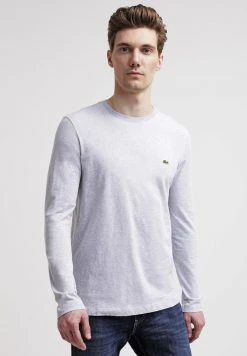 Acheter 🥰 Lacoste T-shirt à Manches Longues - Silver Chine 🤩