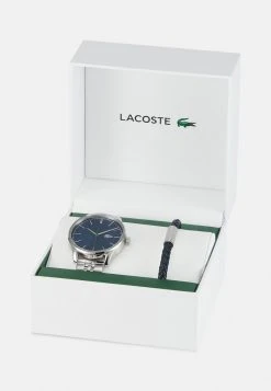 Sortie ❤️ Lacoste VIENNA GIFT SET - Montre - Silver-coloured/blue 🎁 -Pas Cher Lacoste Boutique 30a4f1dbd47249a5ae1cb1c4fd2c65c0