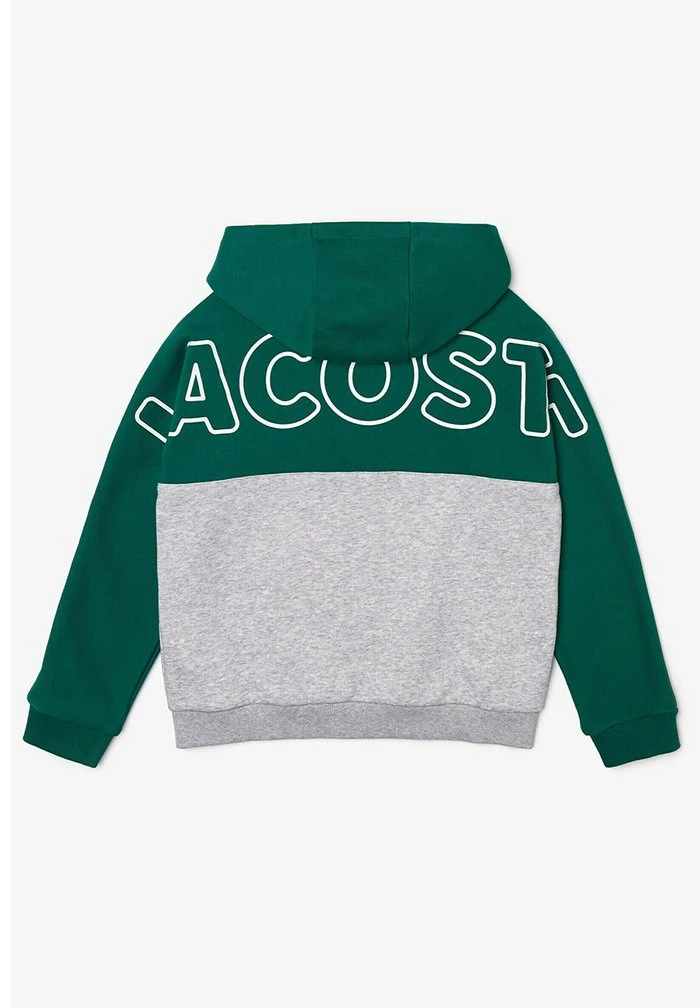 Promo 😀 Lacoste Sweat à Capuche Zippé - Vert / Gris Chine 🥰 2 Promo 😀 Lacoste Sweat à Capuche Zippé - Vert / Gris Chine 🥰 – Image 2