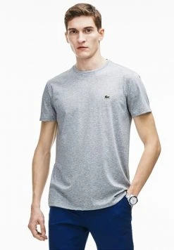 Remise ✨ Lacoste T-shirt Basique - Argent Chine 😀