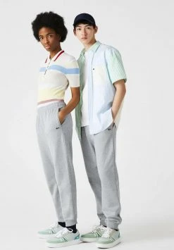 Sortie 👏 Lacoste Pantalon De Survêtement - Gris Chine ✔️