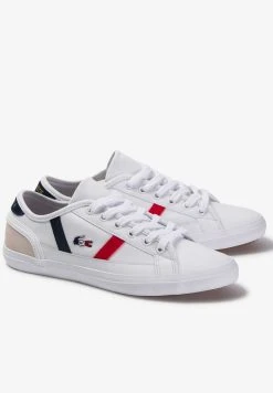 De gros 🎁 Lacoste Baskets Basses - Wht/nvy/red ⭐ -Pas Cher Lacoste Boutique 40c57a0e0b384223b63c049e75e4dfec