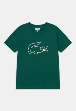 Bon marché 👏 Lacoste TEE LOGO UNISEX - T-shirt Imprimé - Dark Green 👍