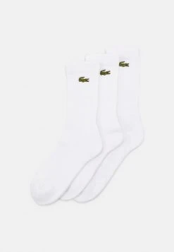 Promo 🧨 Lacoste 3 PACK - Chaussettes - White 😀