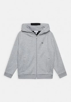 Sortie 🌟 Lacoste Sweat à Capuche Zippé - Mottled Light Grey 👍