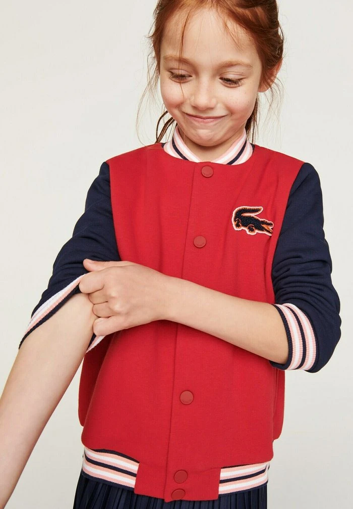 Tout neuf ⌛ Lacoste KINDER - Sweat à Capuche Zippé - Rouge / Bleu Marine ✨ 2 Tout neuf ⌛ Lacoste KINDER - Sweat à Capuche Zippé - Rouge / Bleu Marine ✨ – Image 2