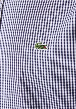 Bon marché ✔️ LACOSTE - Chemise - Blanc / Bleu Marine ⭐ -Pas Cher Lacoste Boutique 55d8610e9ba44bee98345ec657e5ee63