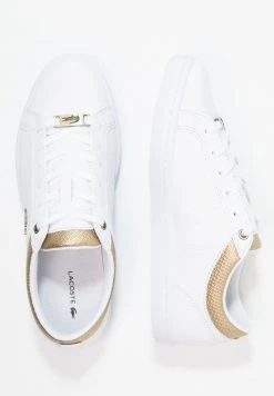 Promo ✨ Lacoste STRAIGHTSET CAW - Baskets Basses - White/gold 👏 -Pas Cher Lacoste Boutique 565d2ce778c14c95b8c55ce983f9da47