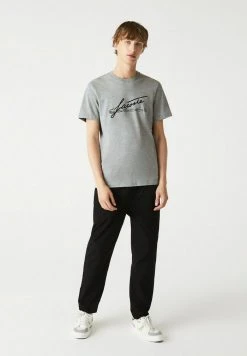 Bon marché 🧨 Lacoste T-shirt Imprimé - Gris Chine ✨