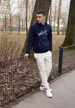 Bon marché 🧨 Lacoste Sweatshirt - Navy Blue ✔️