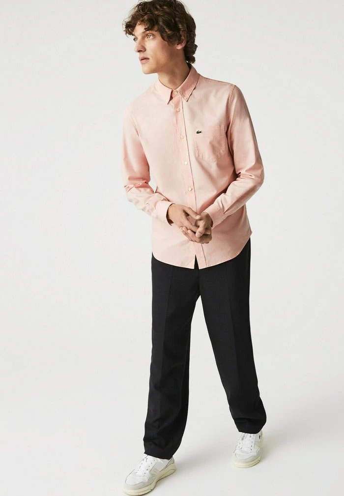 Budget ⭐ Lacoste Chemise - Rose / Blanc 👏 2 Budget ⭐ Lacoste Chemise - Rose / Blanc 👏 – Image 2