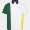 Remise 🎁 Lacoste PLUS UNISEX - Polo - White/green/broom/navy Blue 🎁