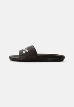 Meilleure affaire 🎁 Lacoste CROCO SLIDE - Mules - Blk/slv ❤️