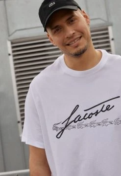 Vente flash ⌛ Lacoste PLUS - T-shirt Imprimé - White ✨ -Pas Cher Lacoste Boutique 5f34eb5d89884eb687ea99775194eada