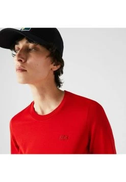 Offres 🧨 Lacoste T-shirt Basique - Rouge 🛒 -Pas Cher Lacoste Boutique 66a56af37cf243c98cd463acc48672d2