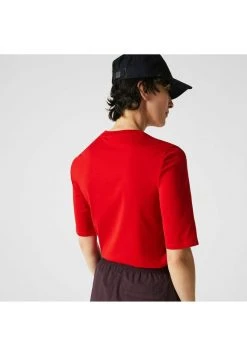 Offres 🧨 Lacoste T-shirt Basique - Rouge 🛒 -Pas Cher Lacoste Boutique 689414cd160f4b06b422760c3be15809