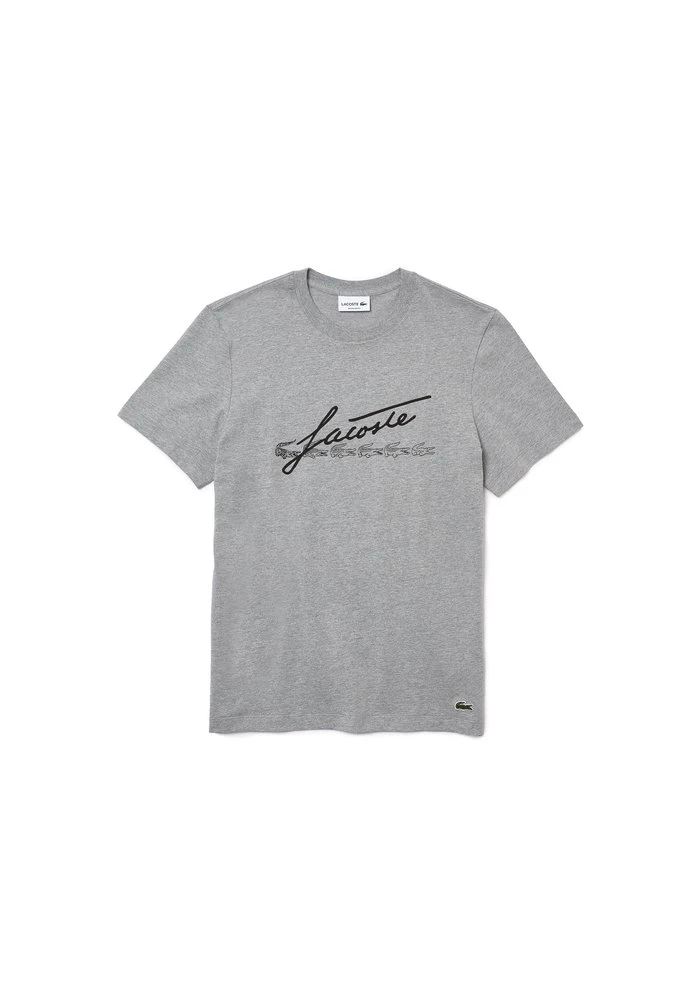 Bon marché 🧨 Lacoste T-shirt Imprimé - Gris Chine ✨ 4 Bon marché 🧨 Lacoste T-shirt Imprimé - Gris Chine ✨ – Image 4