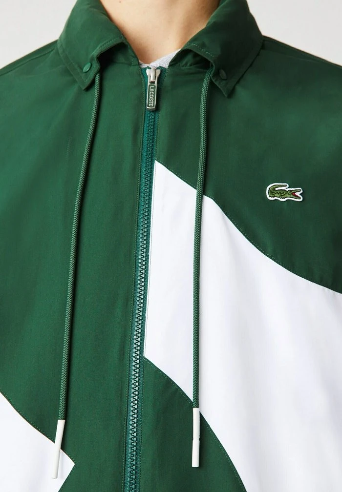 Offres ⭐ Lacoste Veste De Survêtement - Vert Blanc 🧨 3 Offres ⭐ Lacoste Veste De Survêtement - Vert Blanc 🧨 – Image 3