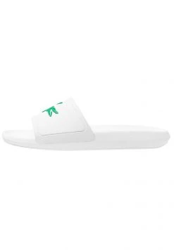 Top 10 ⌛ Lacoste CROCO SLIDE - Sandales De Bain - White 🧨