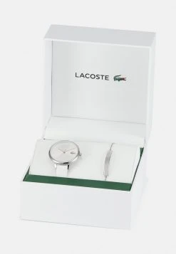 Budget 😍 Lacoste SET - Montre - White/silver-coloured ⌛ -Pas Cher Lacoste Boutique 71f1a49396fe45559ca7a588a0134be0