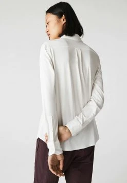 Nouveau 😀 Lacoste Chemisier - Blanc ❤️ -Pas Cher Lacoste Boutique 7524a61785e141ae8f2535fe9f1cf997