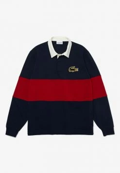 Acheter ✨ Lacoste CHEMISE RUGBY HOMME - Polo - Bleu Marine Rouge Blanc ✔️ -Pas Cher Lacoste Boutique 75620292f2ee4d27963f2ab474dda60e