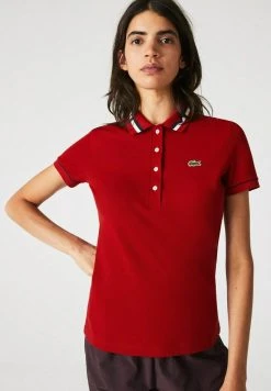 Acheter 🔥 Lacoste Polo - Rouge / Blanc / Bleu Marine ⭐