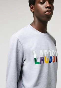 Le moins cher 🧨 Lacoste Sweatshirt - Gris Chine/ Blanc ✨ -Pas Cher Lacoste Boutique 7706601d849142aab3440717a161514a