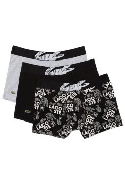 Le moins cher ⌛ Lacoste LOT DE 3 - Shorty - Black/grey 🔔