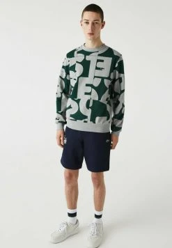 Tout neuf 🎁 Lacoste Sweatshirt - Gris Chine Vert 🌟