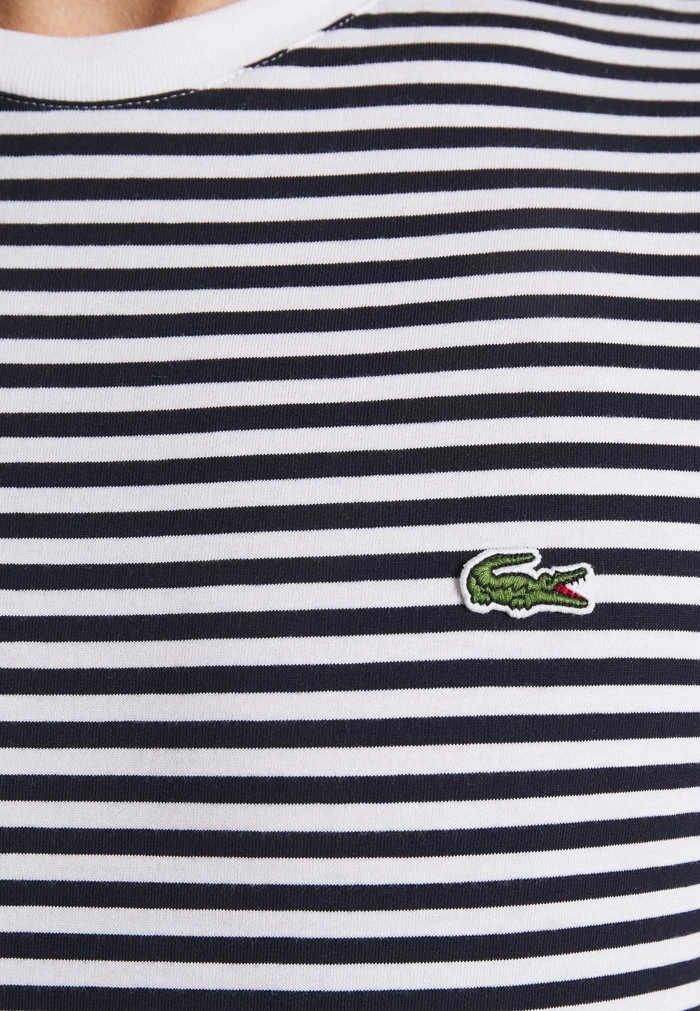 Le moins cher ⌛ Lacoste T-shirt Basique - White/navy Blue 🥰 7 Le moins cher ⌛ Lacoste T-shirt Basique - White/navy Blue 🥰 – Image 7