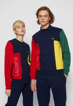 Bon marché 🤩 Lacoste UNISEX - Sweatshirt - Navy Blue/red Green Broom ✨