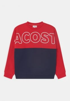 Offres ❤️ Lacoste LOGO UNISEX - Sweatshirt - Rouge/marine 🎉