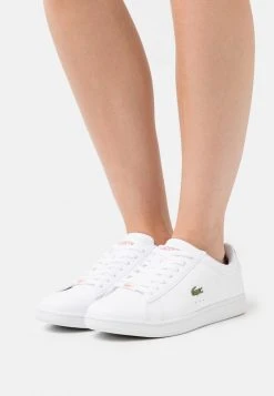 Remise 💯 Lacoste CARNABY EVO - Baskets Basses - White/dark Pink ❤️